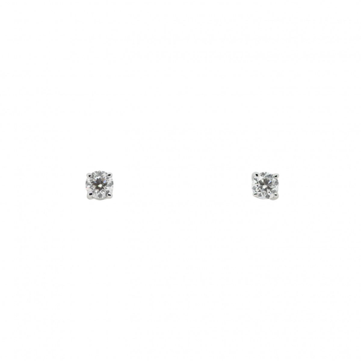 18ct White Gold Diamond Stud earrings 1ct
