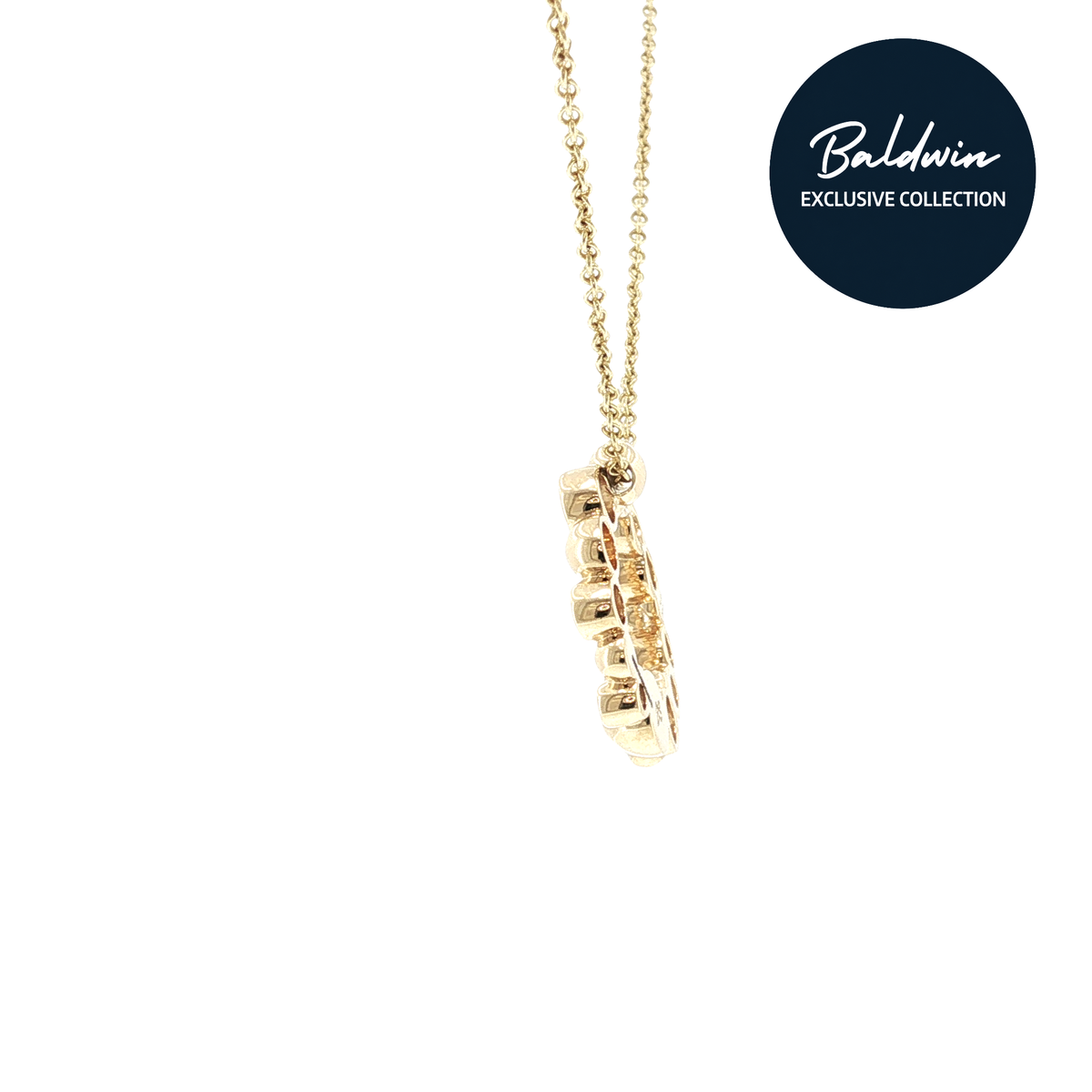 9ct Yellow Gold Diamond Bubble Pendant James Baldwin Exclusive Anniversary Collection, Effervescence