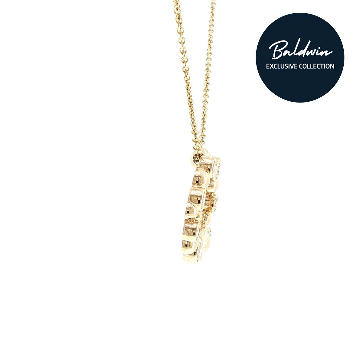 9ct Yellow Gold Diamond Bubble Pendant James Baldwin Exclusive Anniversary Collection, Effervescence