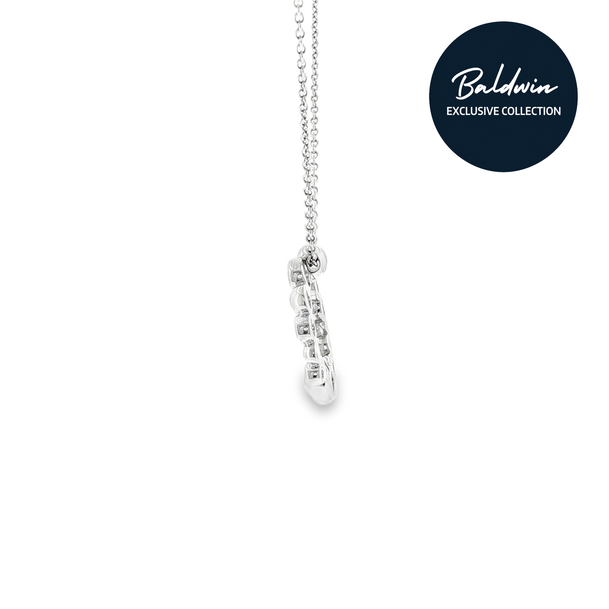9ct White Gold Diamond Bubble Pendant James Baldwin Exclusive Anniversary Collection, Effervescence