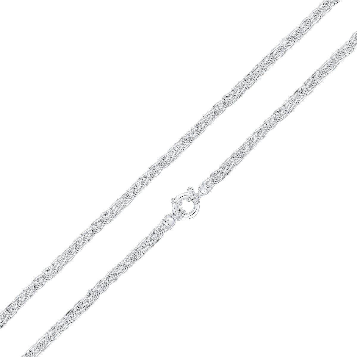 Silver 5mm Spiga 18" Bolt Ring