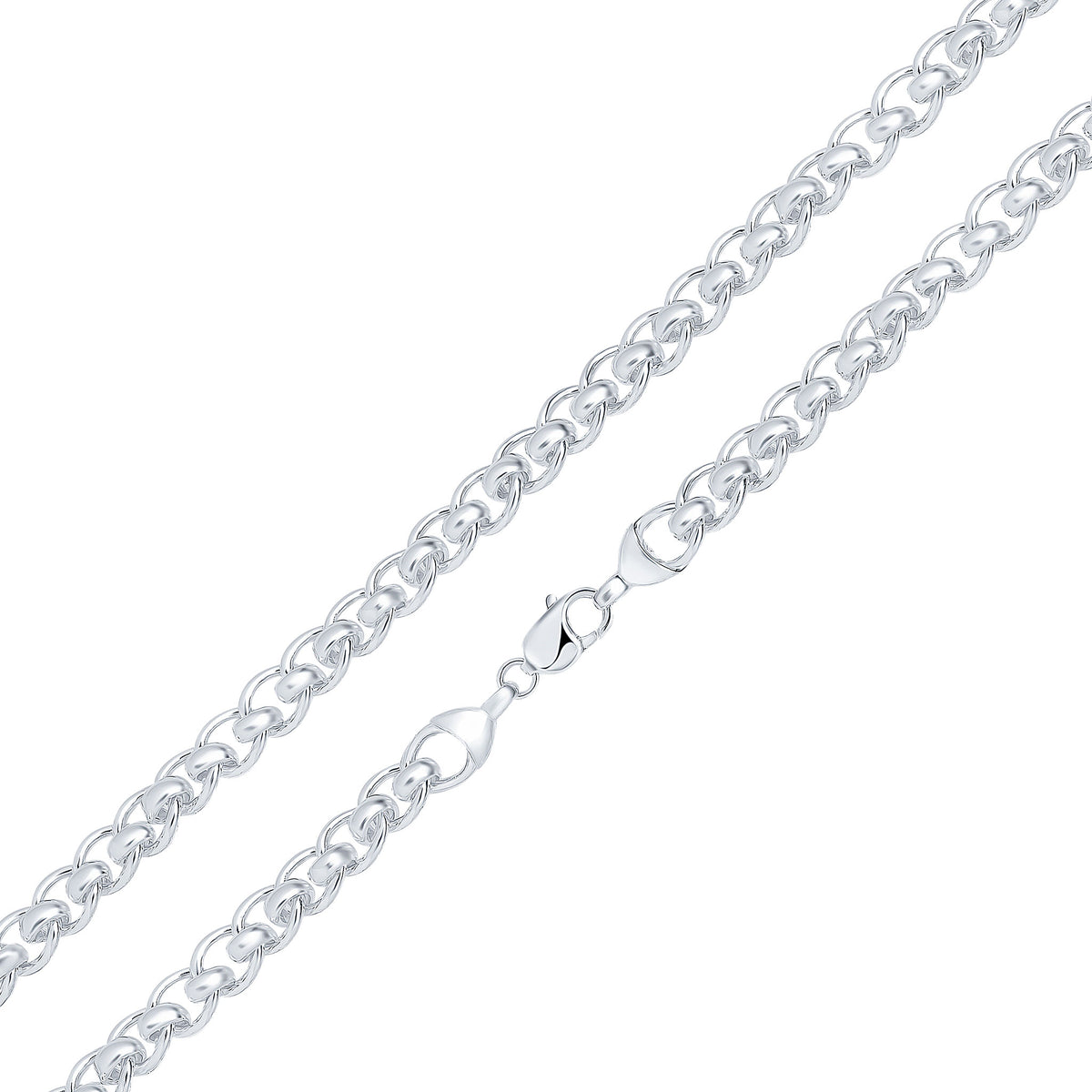 Silver 10mm Rollerball 18"