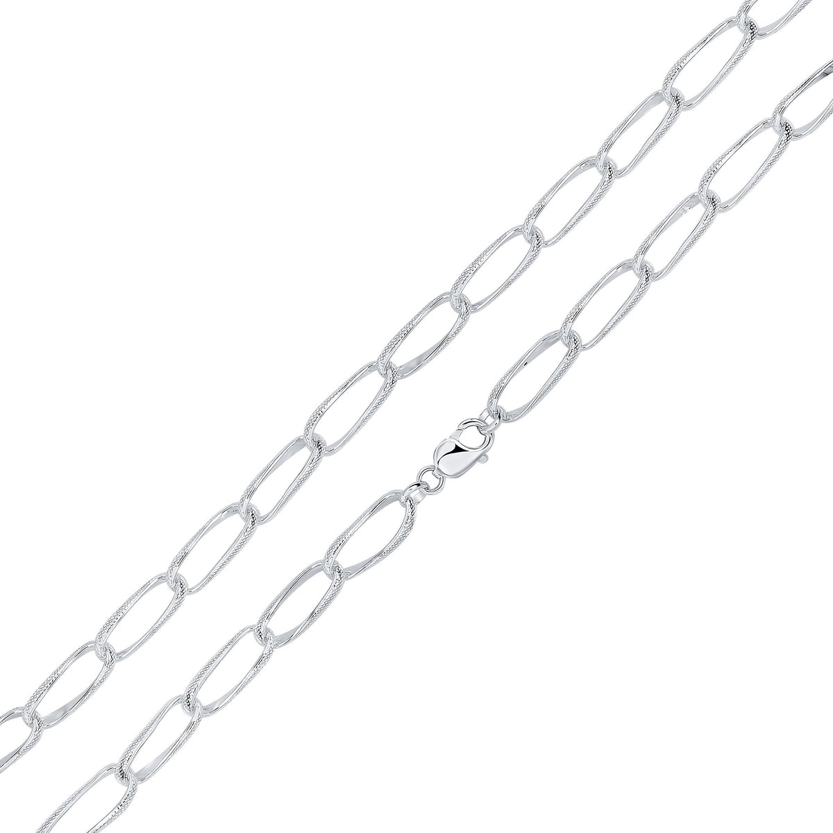 Silver 10mm Loose Curb 18"
