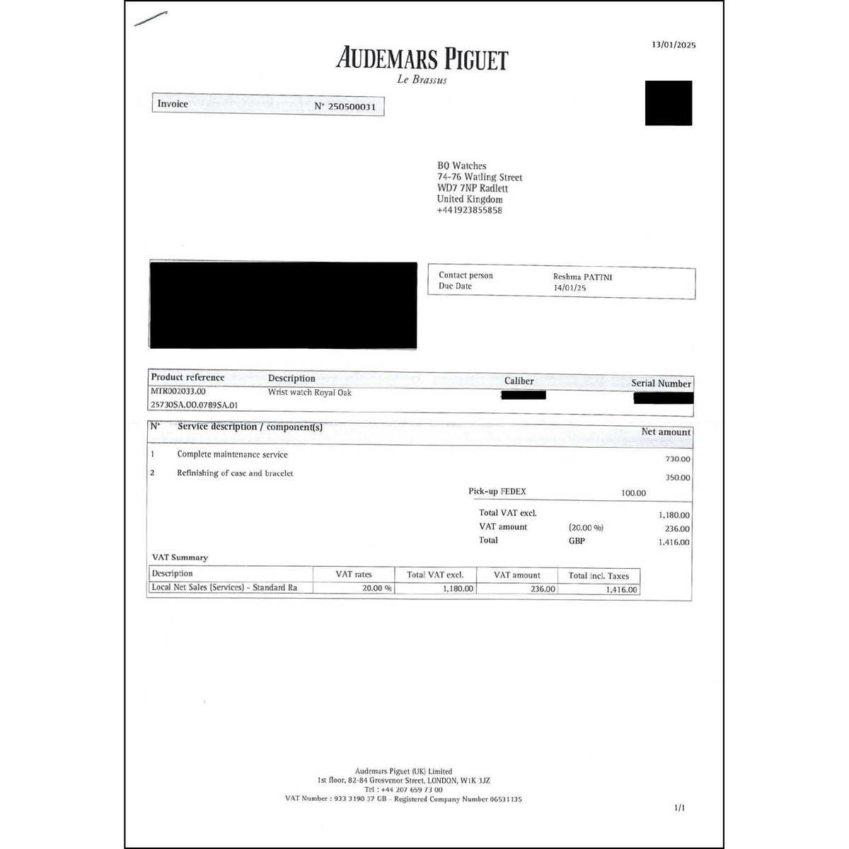 AUDEMARS PIGUET ROYAL OAK DUAL TIME - 25730SA - Watch - 36mm 18c37f0c-0237-41b9-8d32-99d7c5aea0d7.jpg