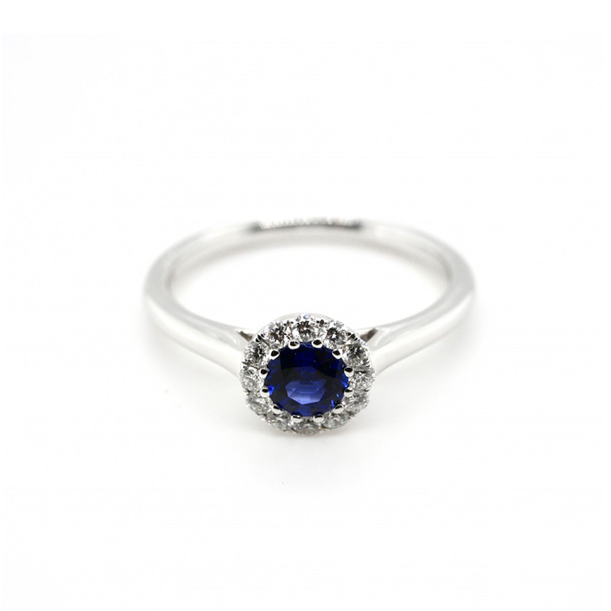 18ct White Gold Sapphire and Diamond Ring