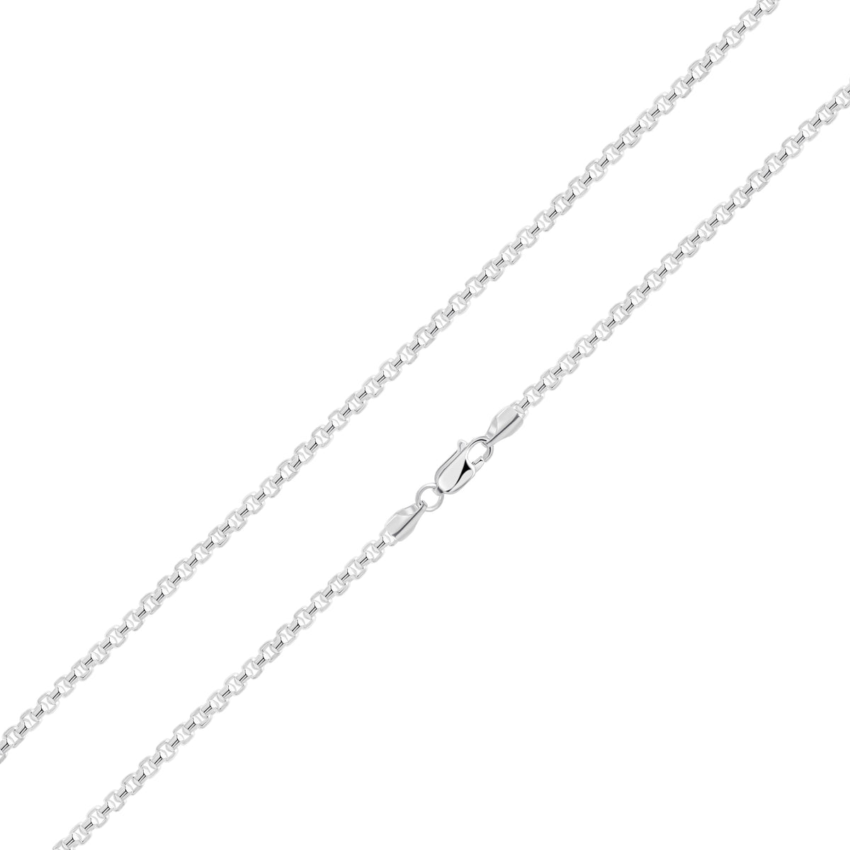 Silver Rounded Box Belcher 3.5mm 22"