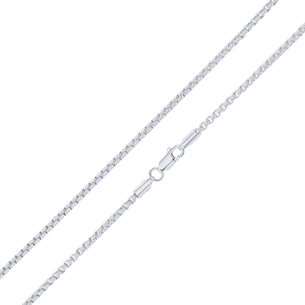 Silver Rounded Box Belcher 2.5mm 24"