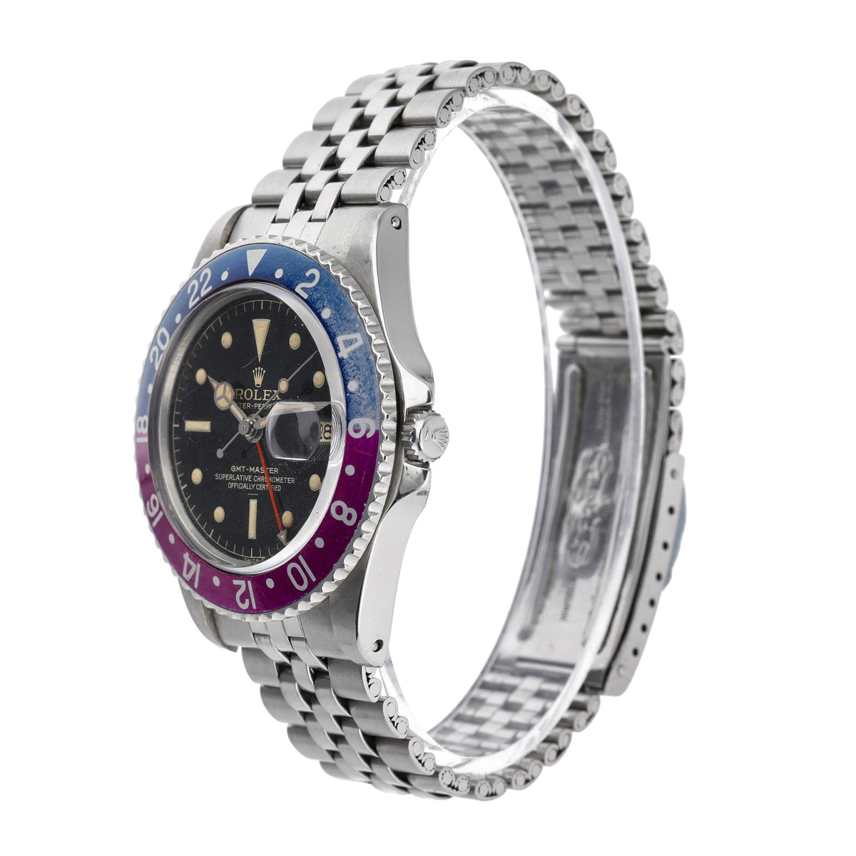 ROLEX GMT-MASTER LONG E, GILT DIAL, POINTED CROWN GUARDS & FUCHSIA BEZEL INSERT - 1675 - Watch - 40mm 5a38f4b3-4757-4777-a7ed-48232f1e63eb.jpg