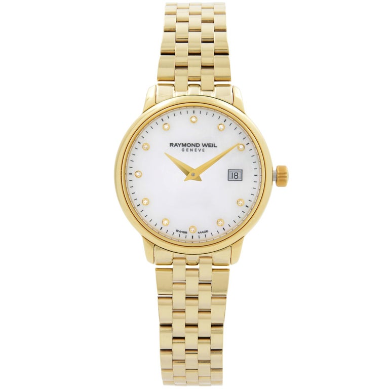 Raymond Weil 5988-P-97081 'Toccata' Ladies Gold Stainless Steel Diamond Watch 29mm