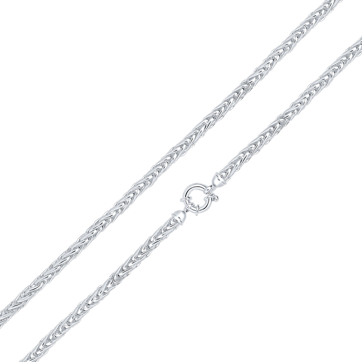 Silver 4.9mm Spiga 7.5" Bolt Ring