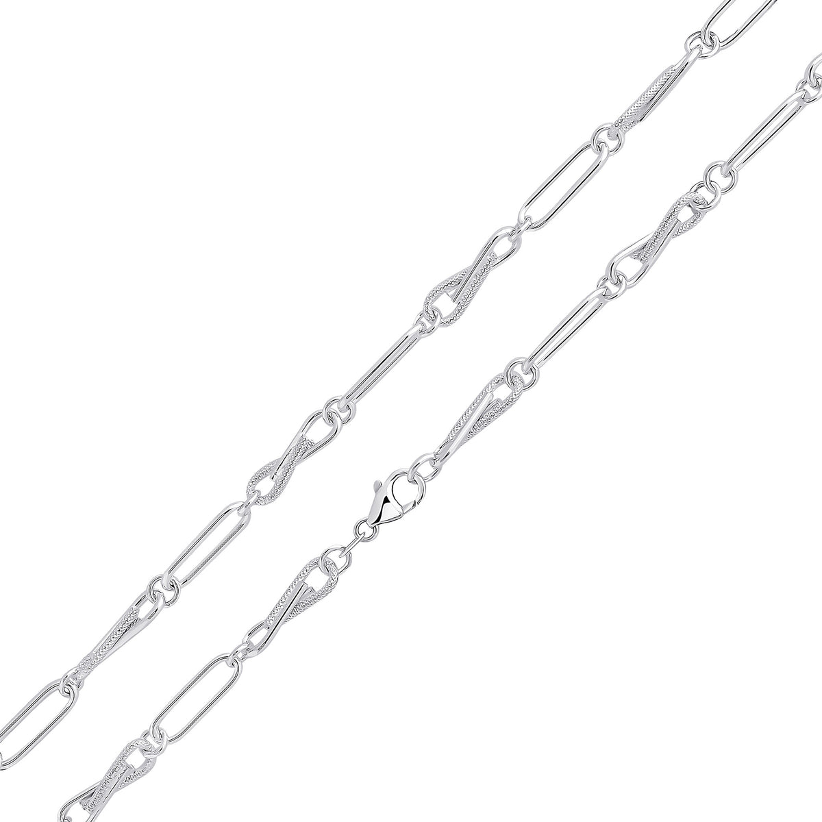 Silver 6mm Infinity Oval 7.5"
