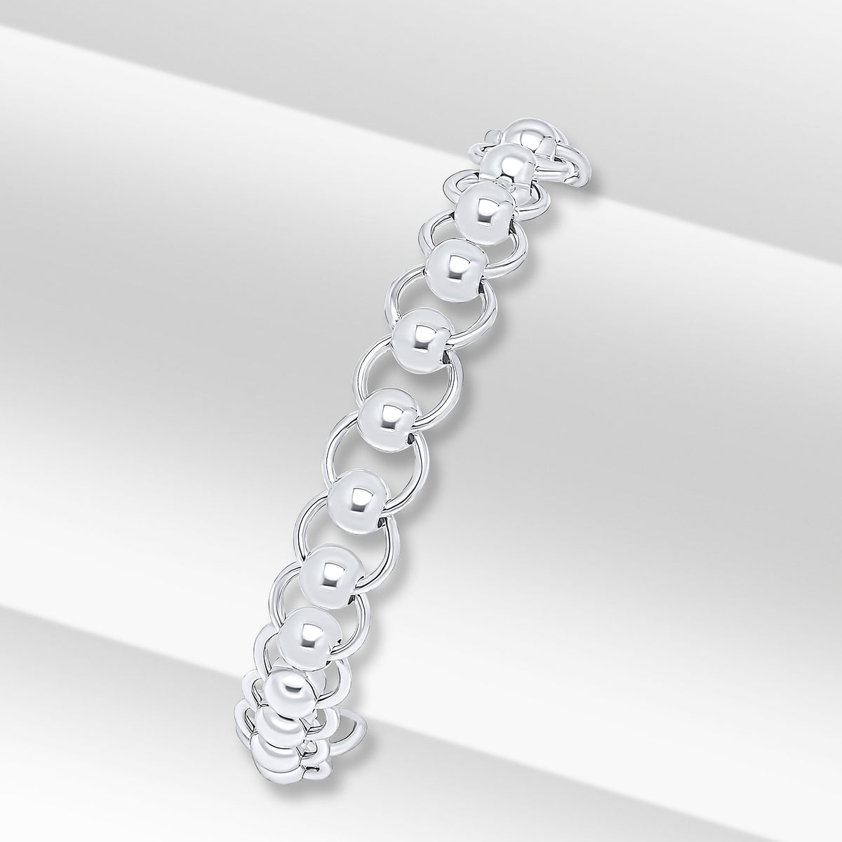 Silver 8.2mm Roller Ball 7.5"