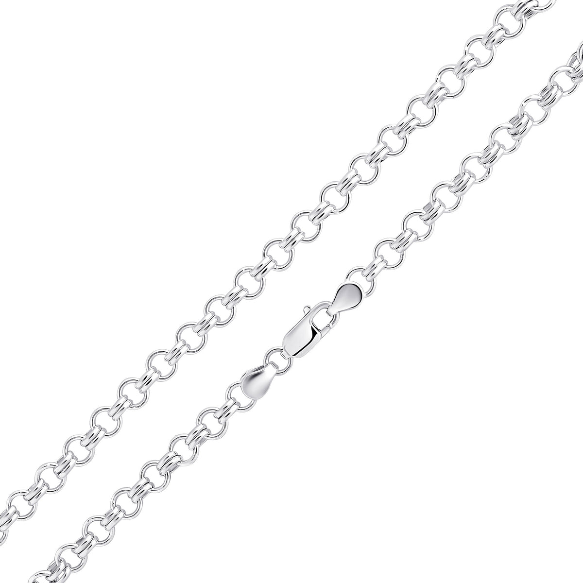 Silver 6.1mm two-one cable 7.5"