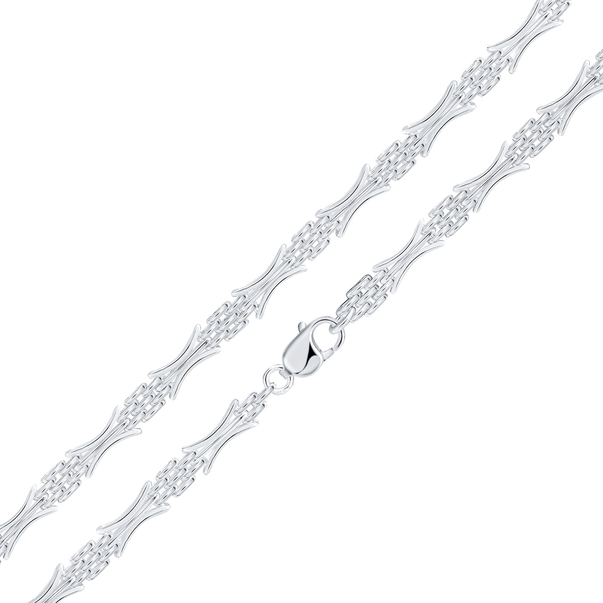Silver 8mm Curved Gate 7.5"