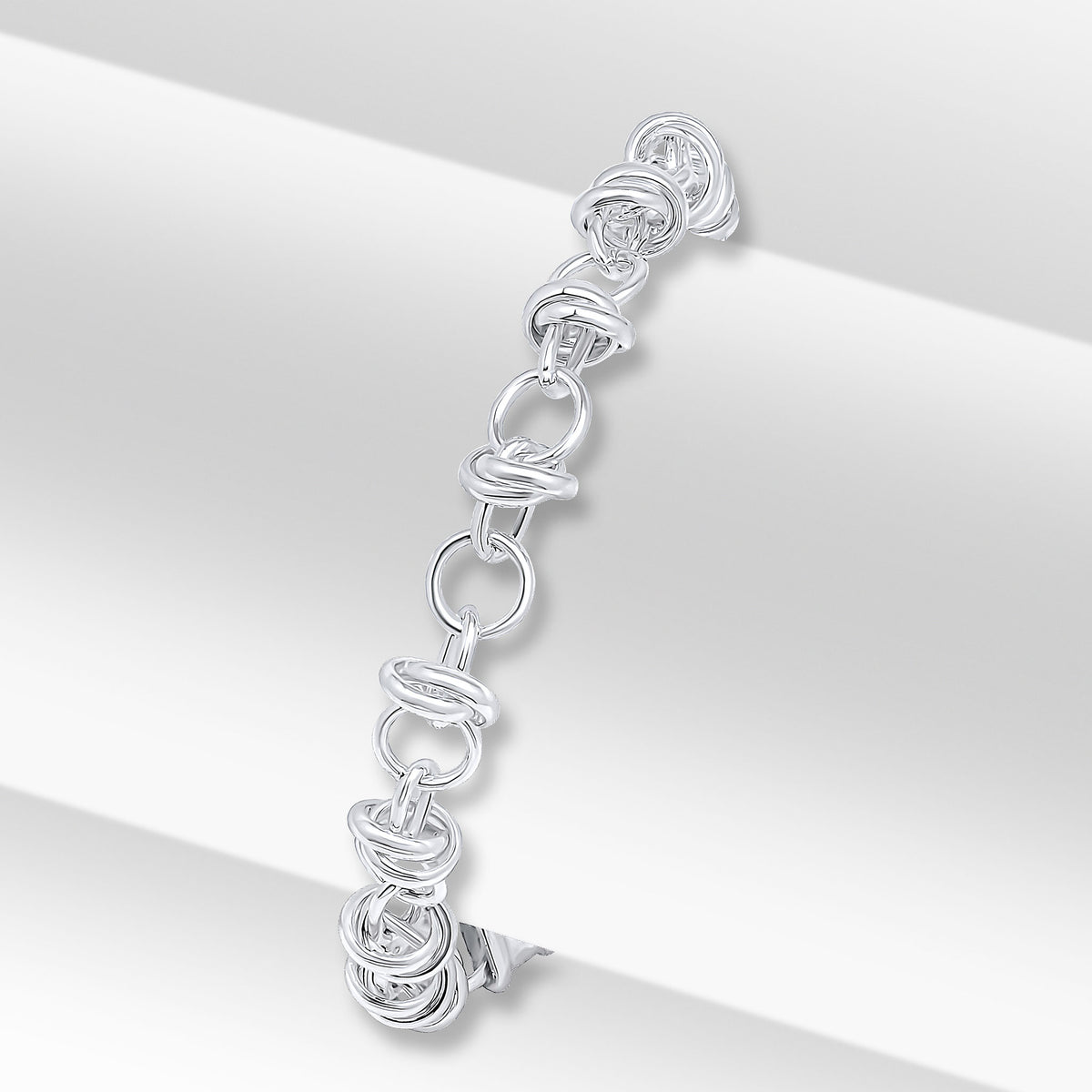 Silver 7mm Belcher with Rings 7.5"