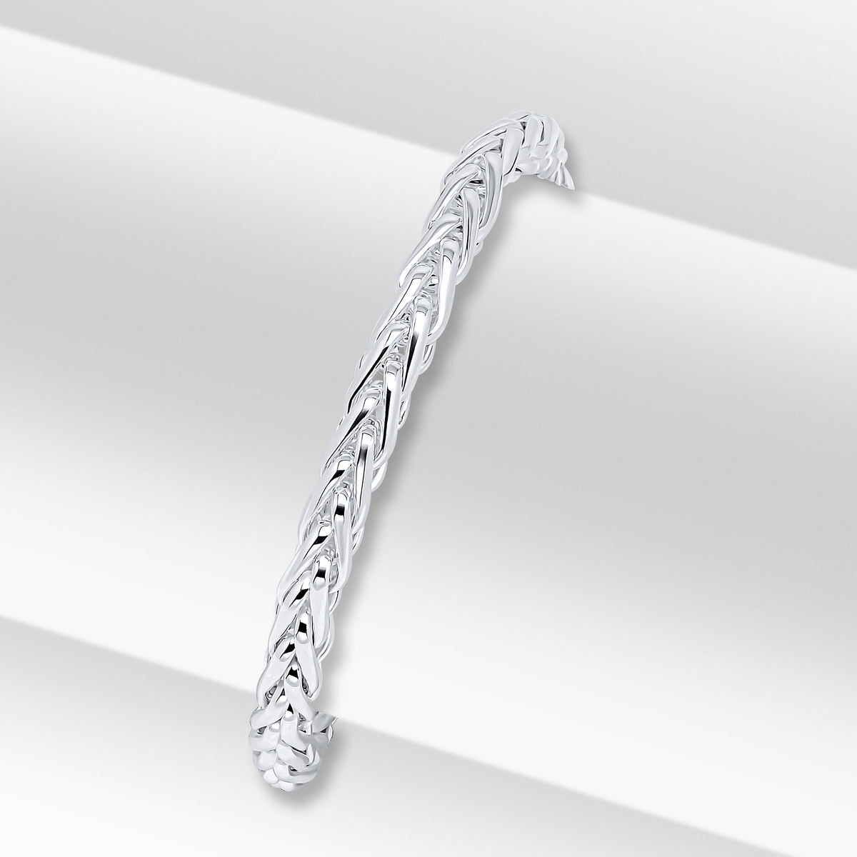 Silver 4.9mm Spiga 8" Bolt Ring
