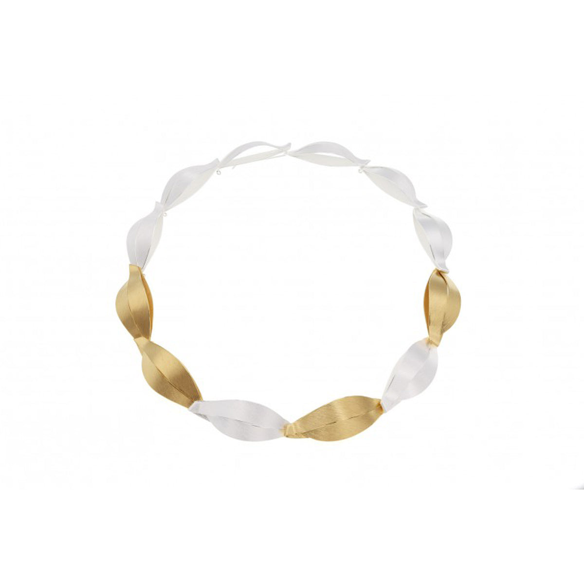 Deco Echo Silver & Yellow Gold Plated Wisteria Necklace