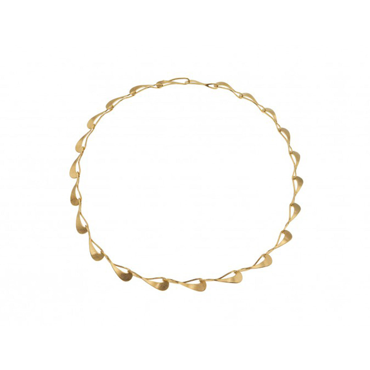 Deco Echo Yellow Gold Plated Infinity Necklace