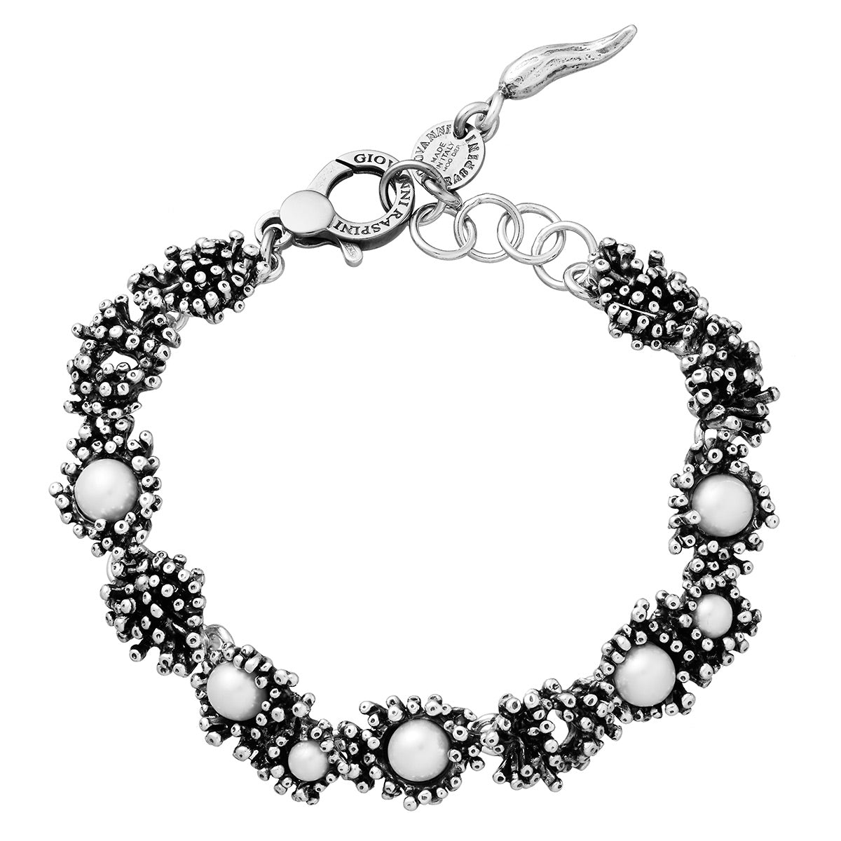 Giovanni Raspini Anemone Small Bracelet with Natural Pearls