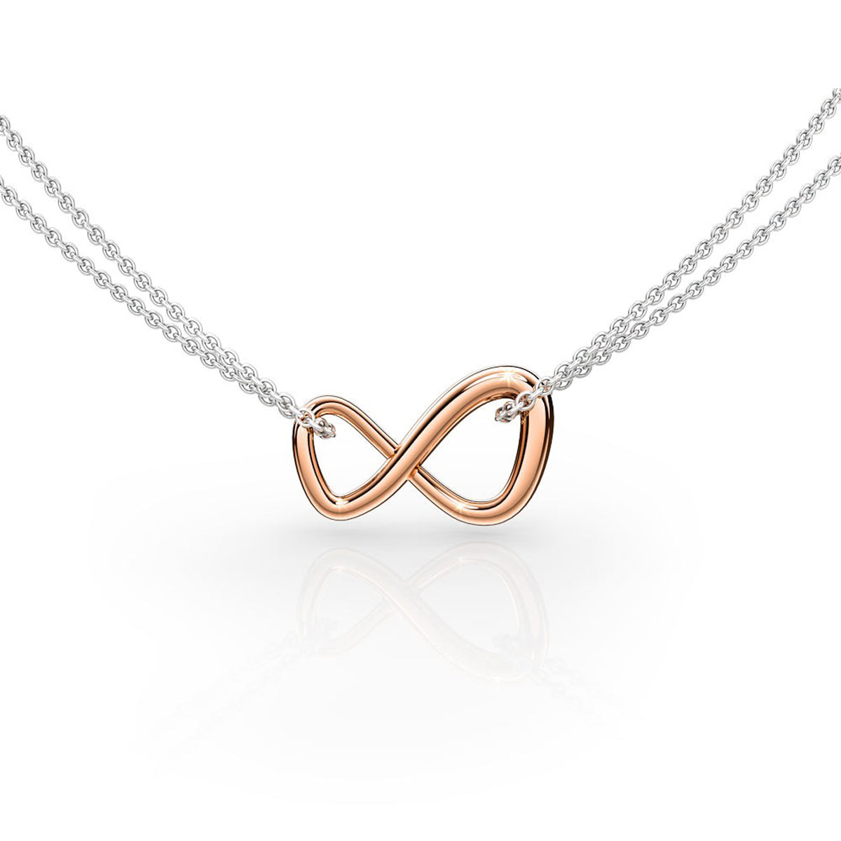 Infinity Pendant - Rose Gold
