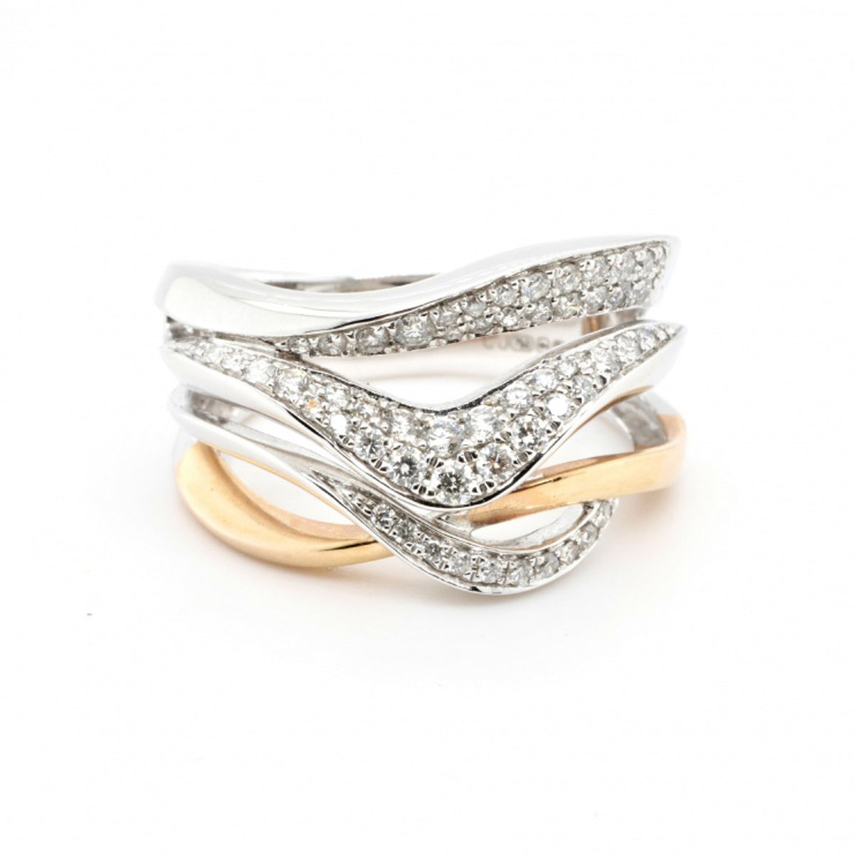 Intertwined Diamond Ring