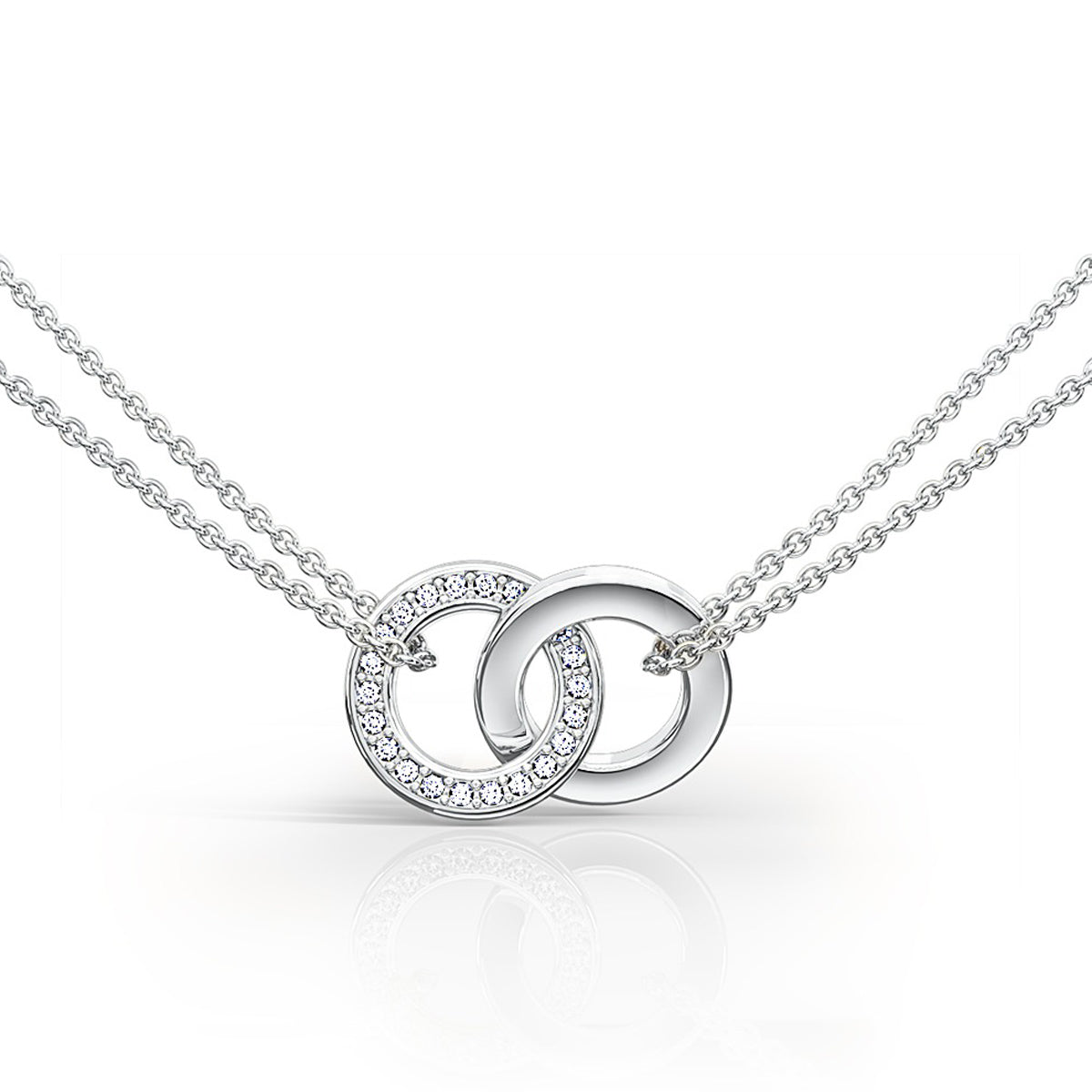 Pave Circles of Life Necklace