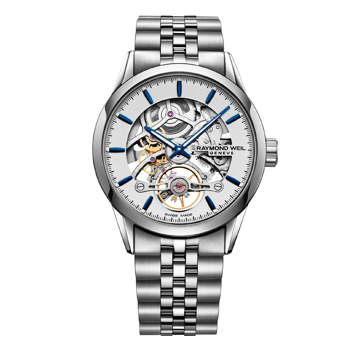 Raymond Weil 'Freelancer' 42mm Automatic Calibre Stainless Steel Watch