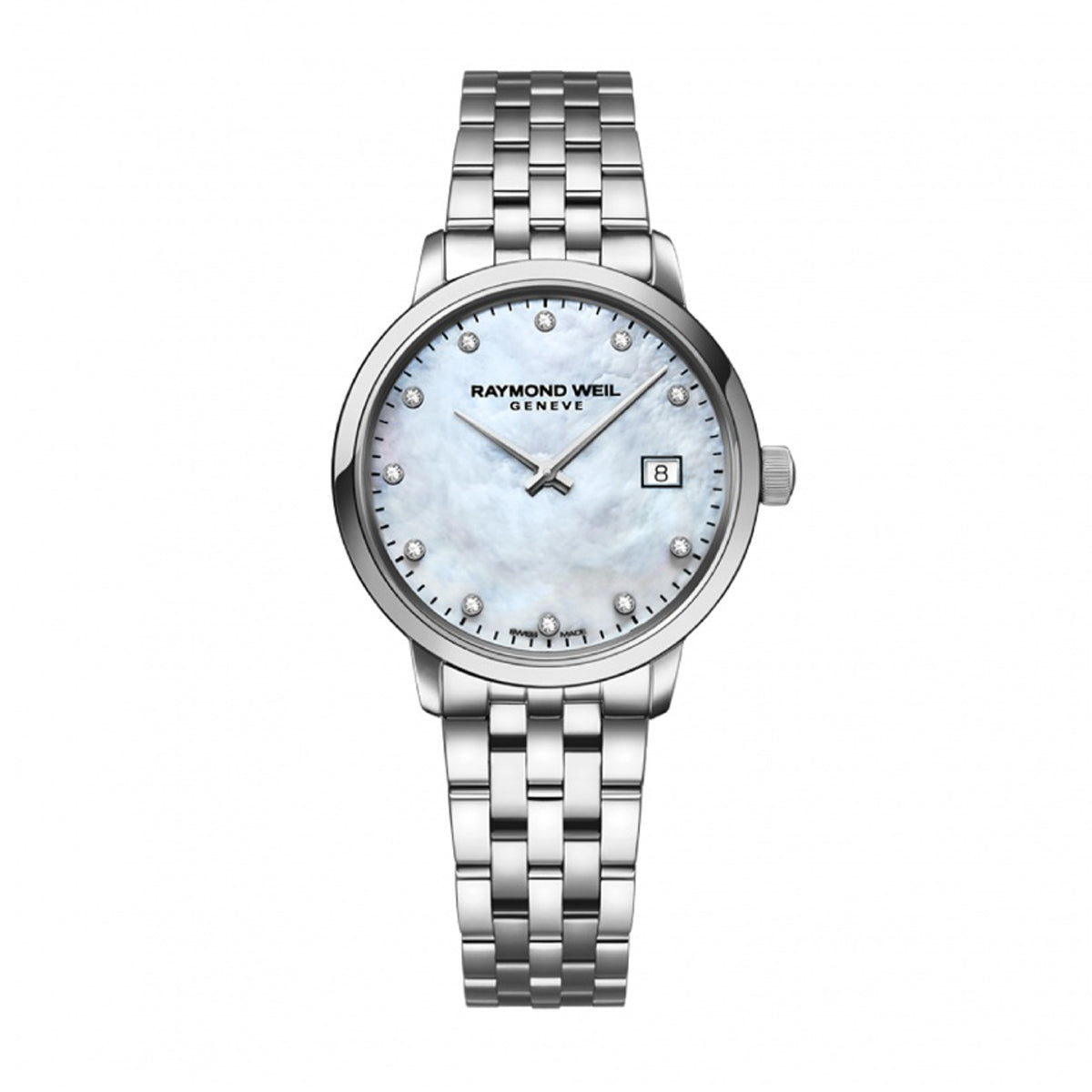Raymond Weil 'Toccata' Ladies 29mm Stainless Steel Diamond Watch