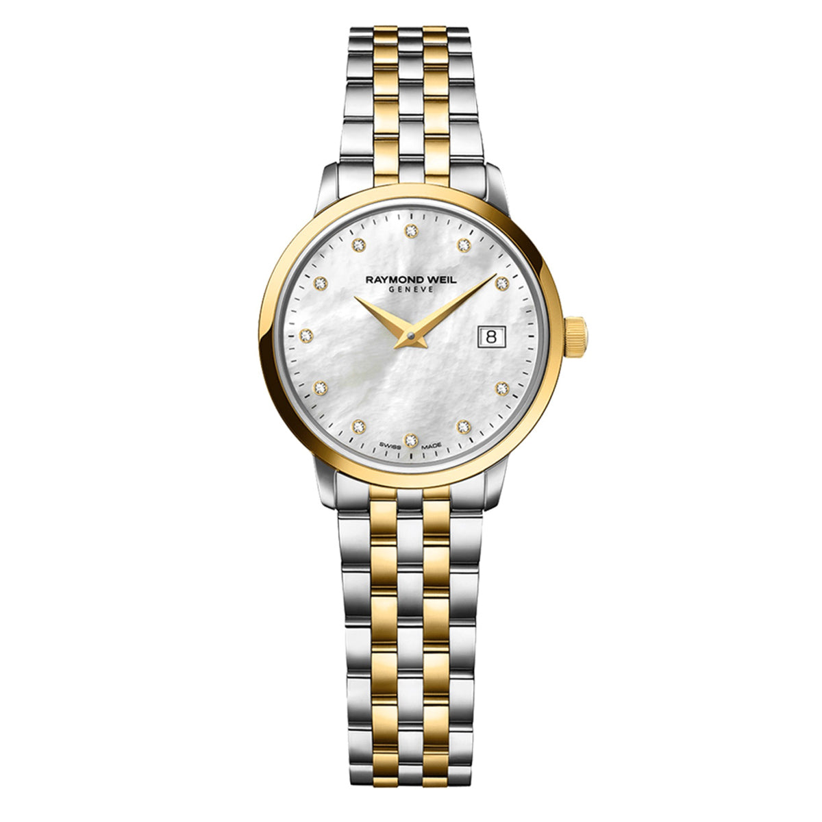 Raymond Weil 'Toccata' Ladies Two-Tone Yellow Gold Diamond Watch