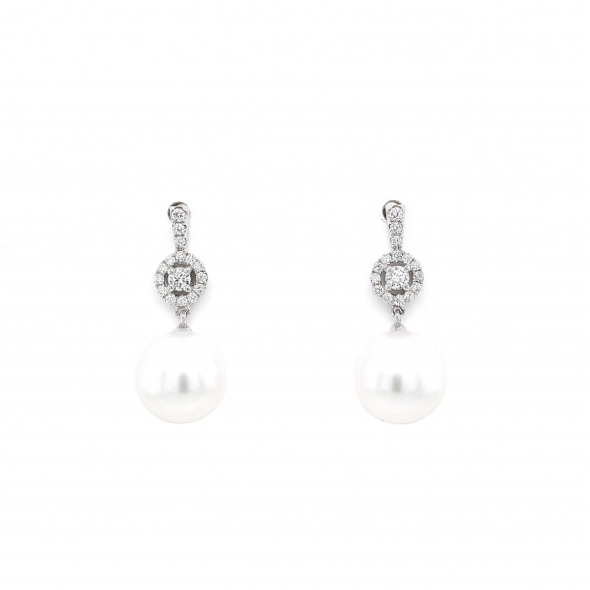 South Sea Pearl and Diamond Yoko London Drop Earrings