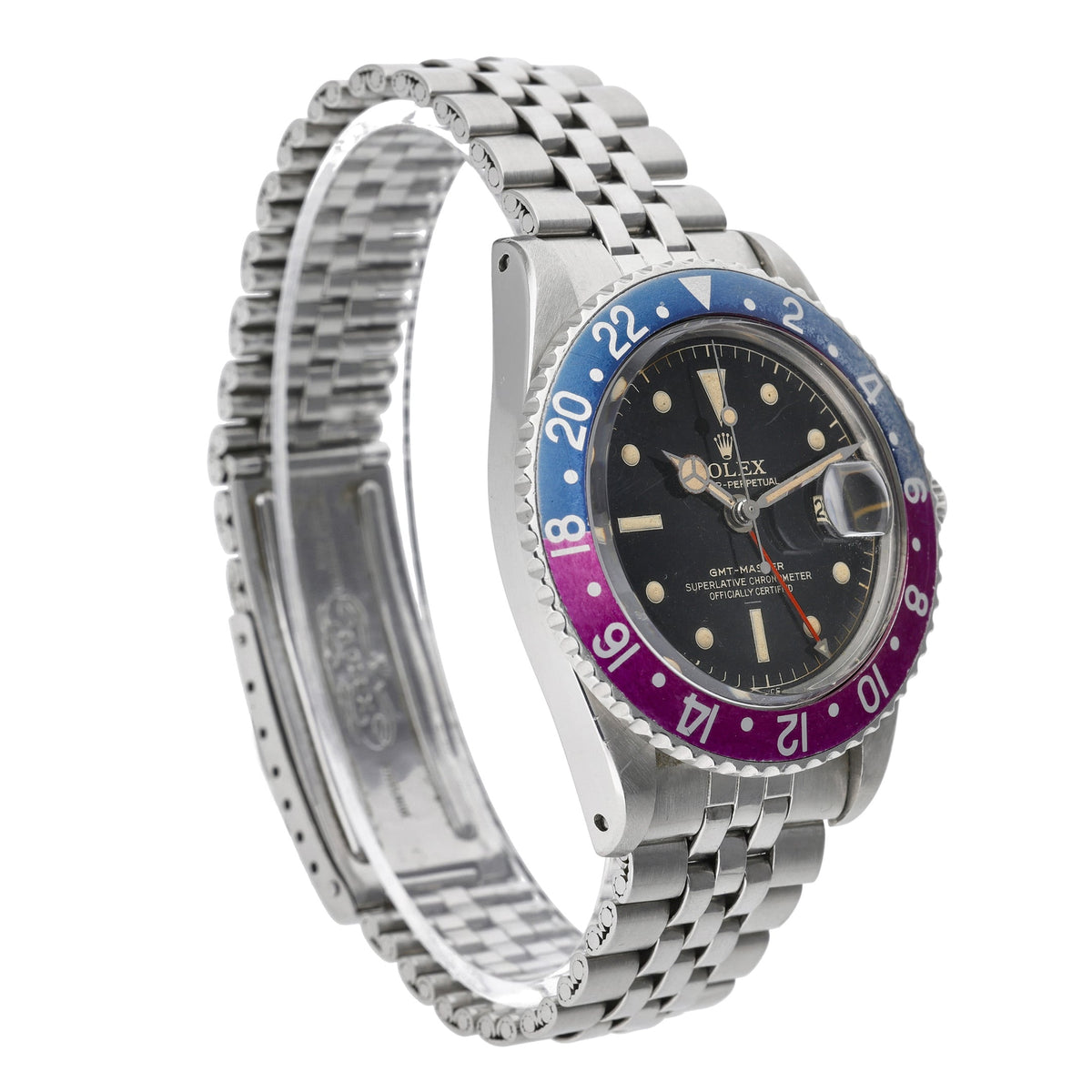 ROLEX GMT-MASTER LONG E, GILT DIAL, POINTED CROWN GUARDS & FUCHSIA BEZEL INSERT - 1675 - Watch - 40mm f06cf0c9-9f23-4858-8f50-bd129cee02b6.jpg