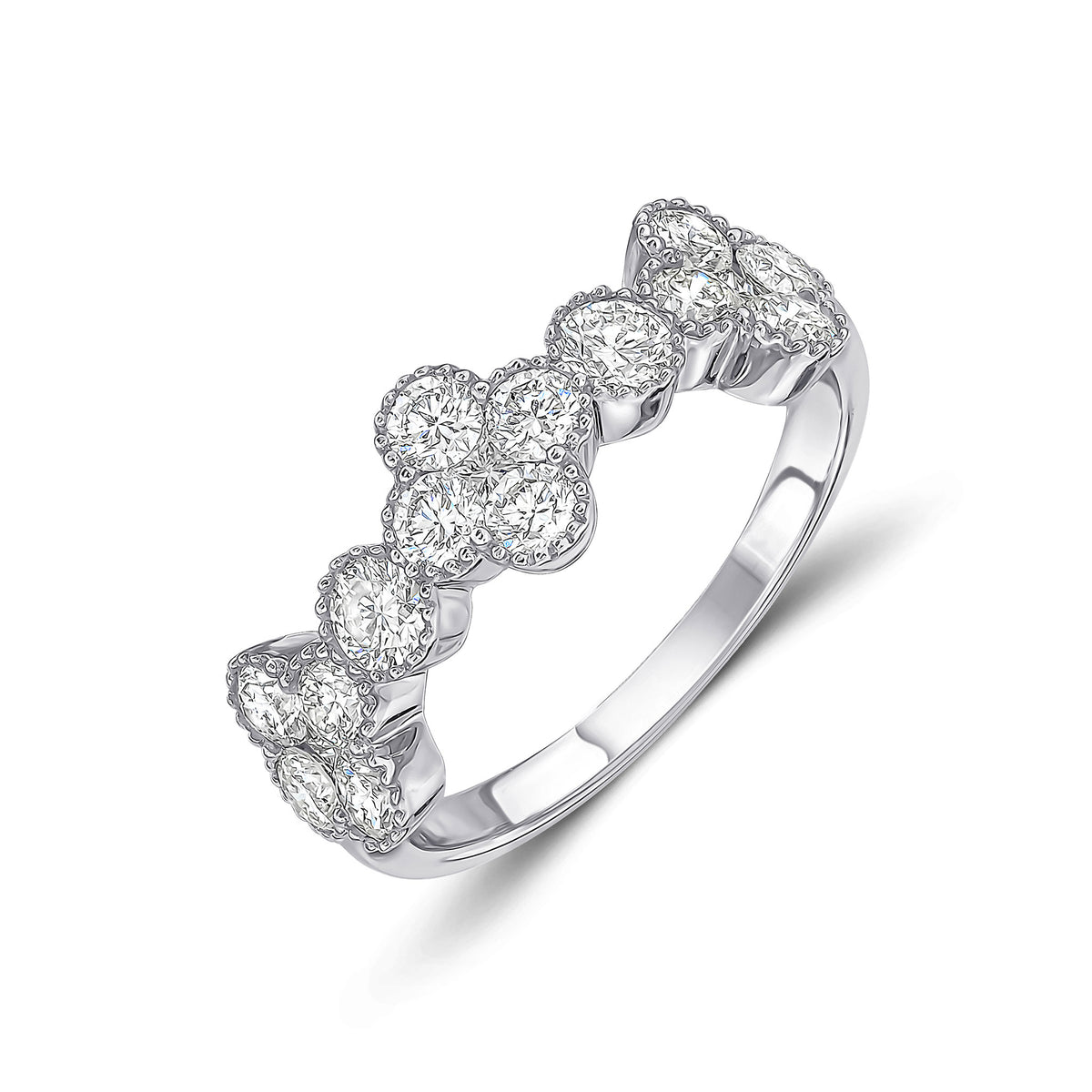 18WG DIA FANCY BAND RING