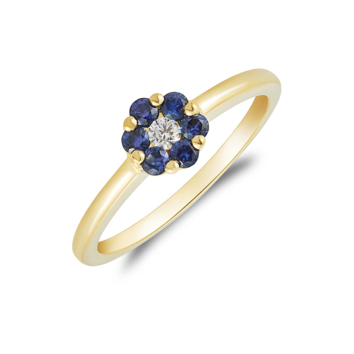 18YG.RD.S&D REV.CLUS RING