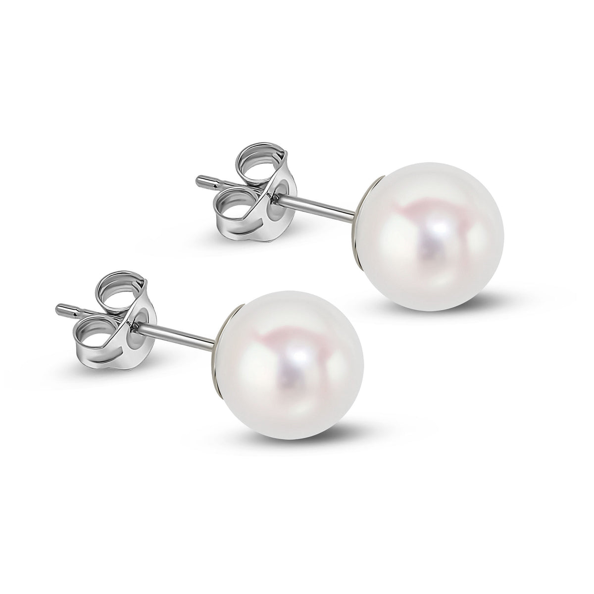 18W 7.5-8MM AKOYA STUD