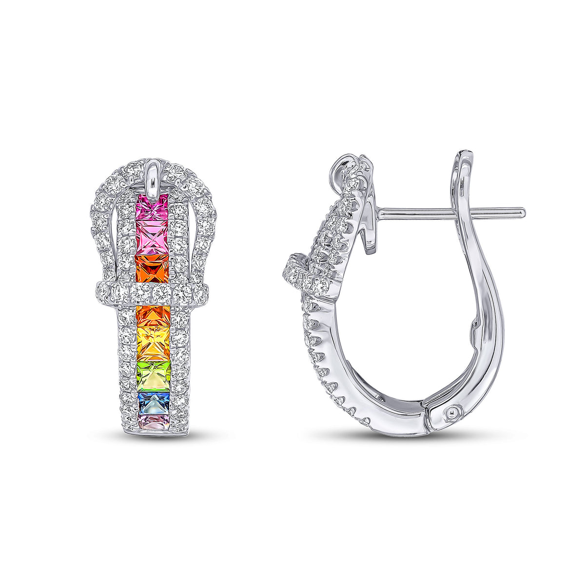 18WG M-SAP&DIA BUCKLE EAR