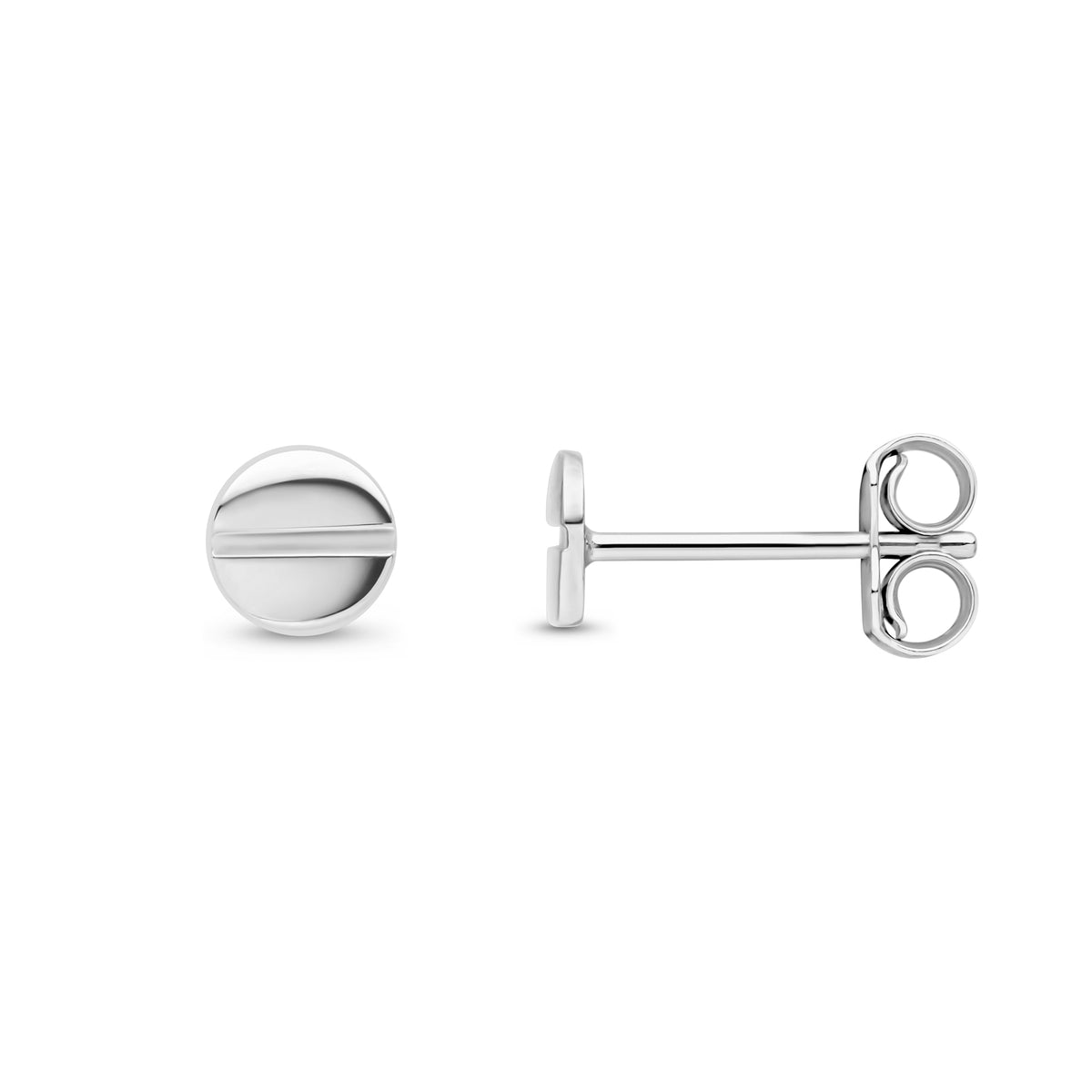 9CT WG SCREW HEAD STUD EARRINGS