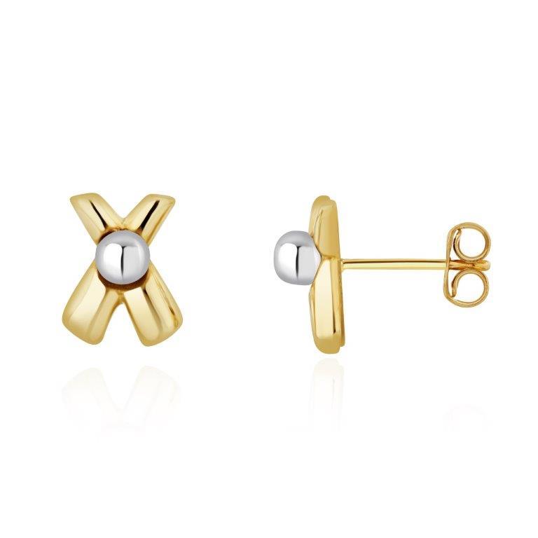 9YWG.CROSS&BALL EARSTUDS