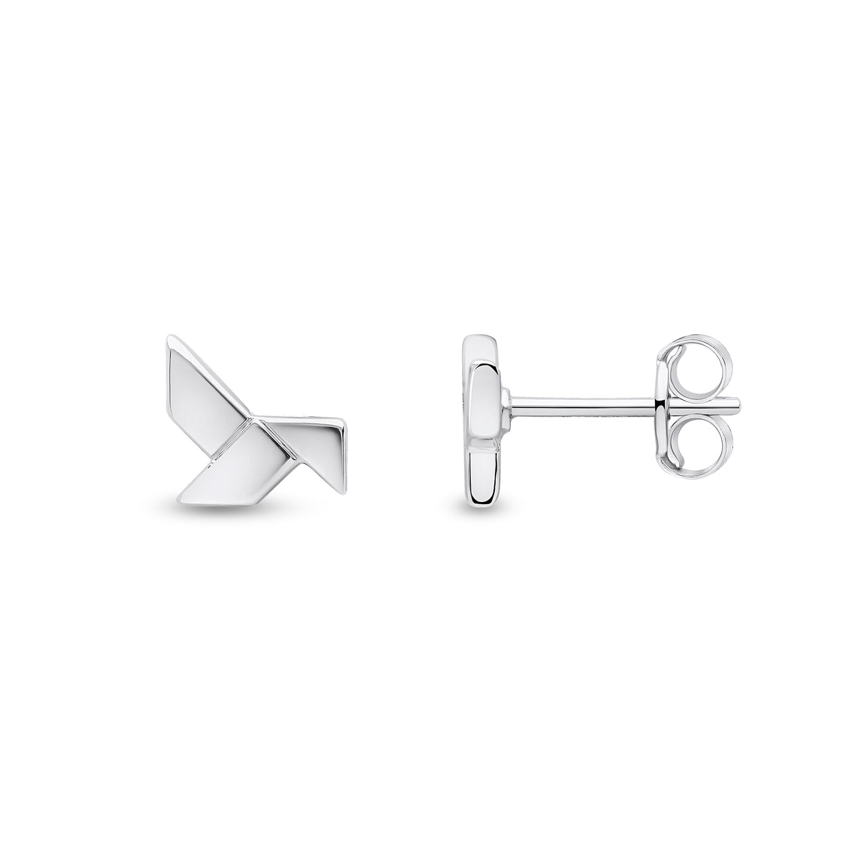 18CT WG ORIGAMI STUD