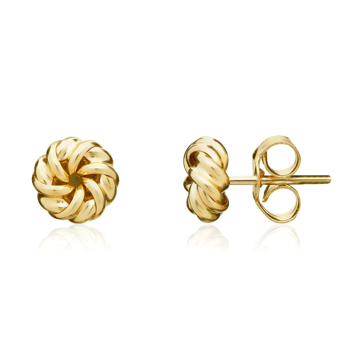 18YG.RIBBON SWIRL E/R