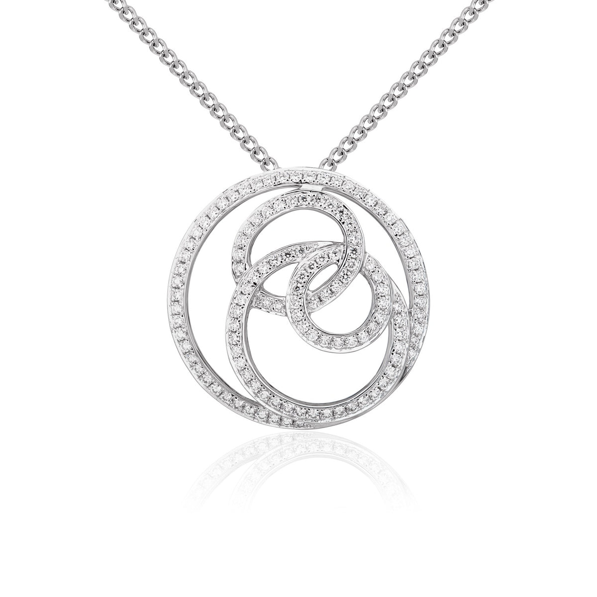 18WG.DIA.SWIRL CIRCLE PDT