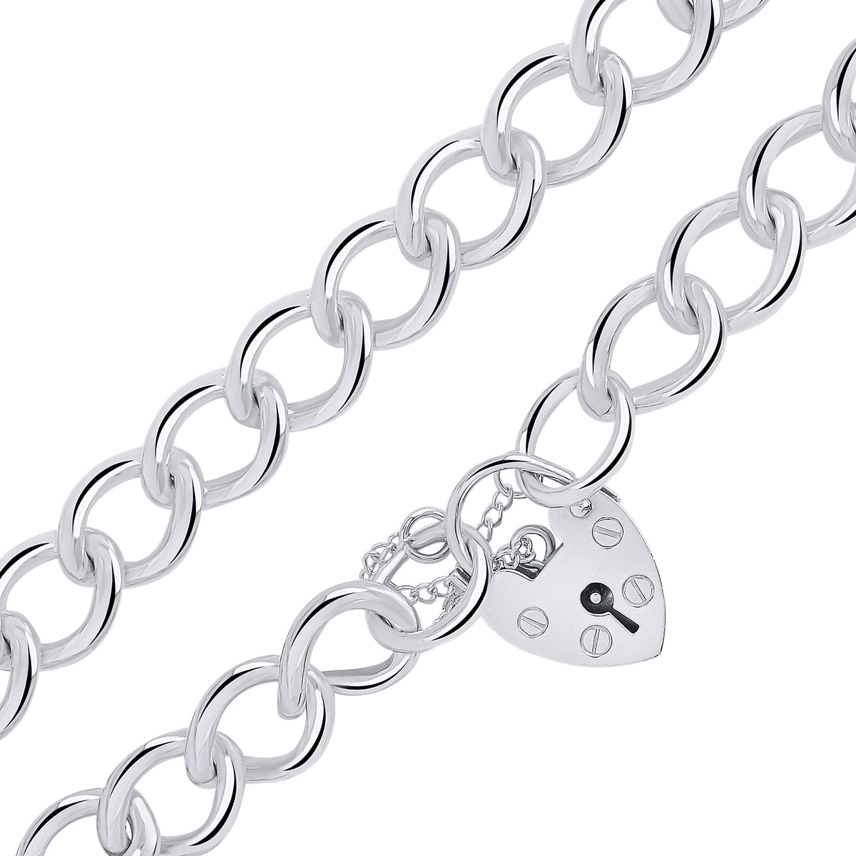 SILVER 9.5MM CURB PADLOCK