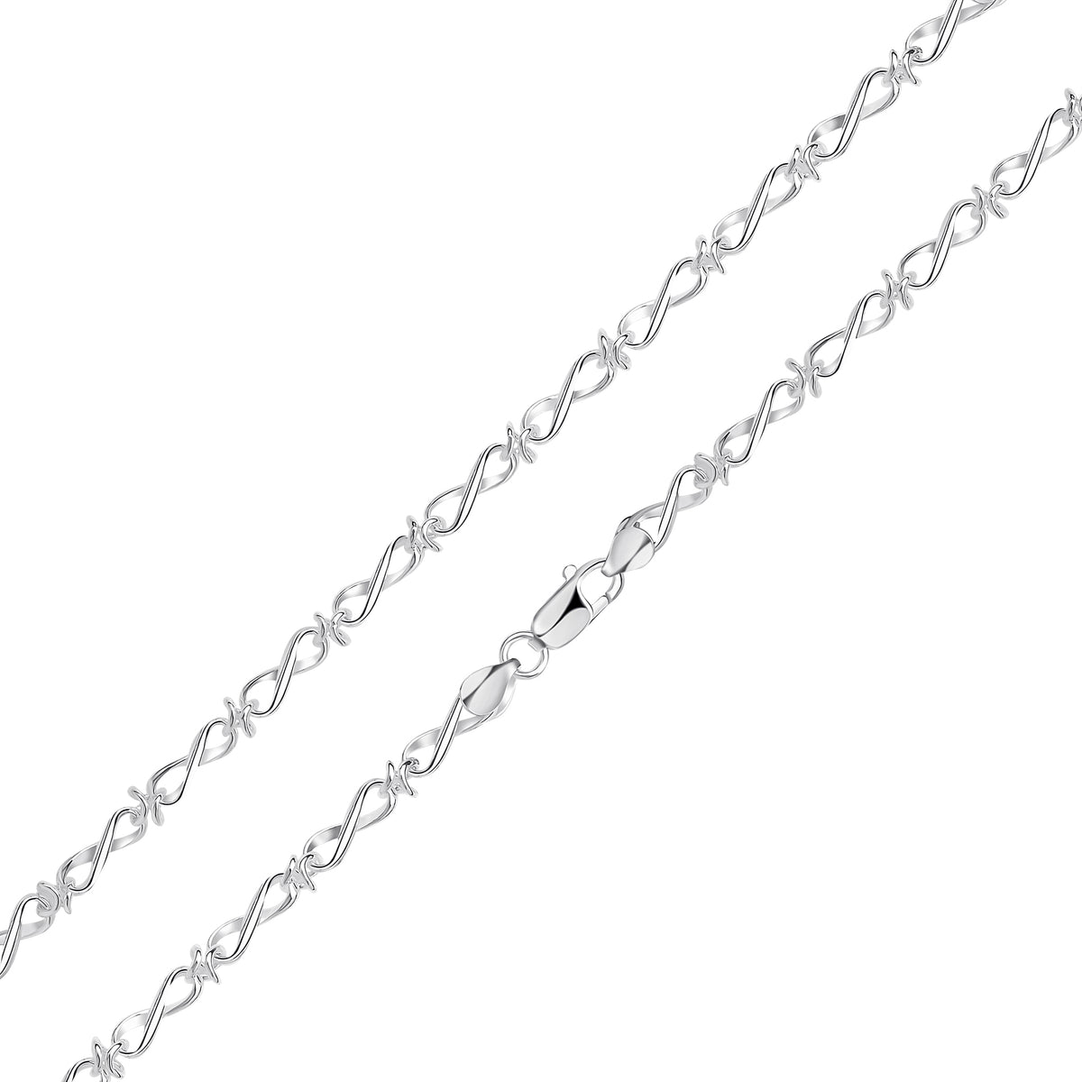 Silver Infinity Knot 7.5"