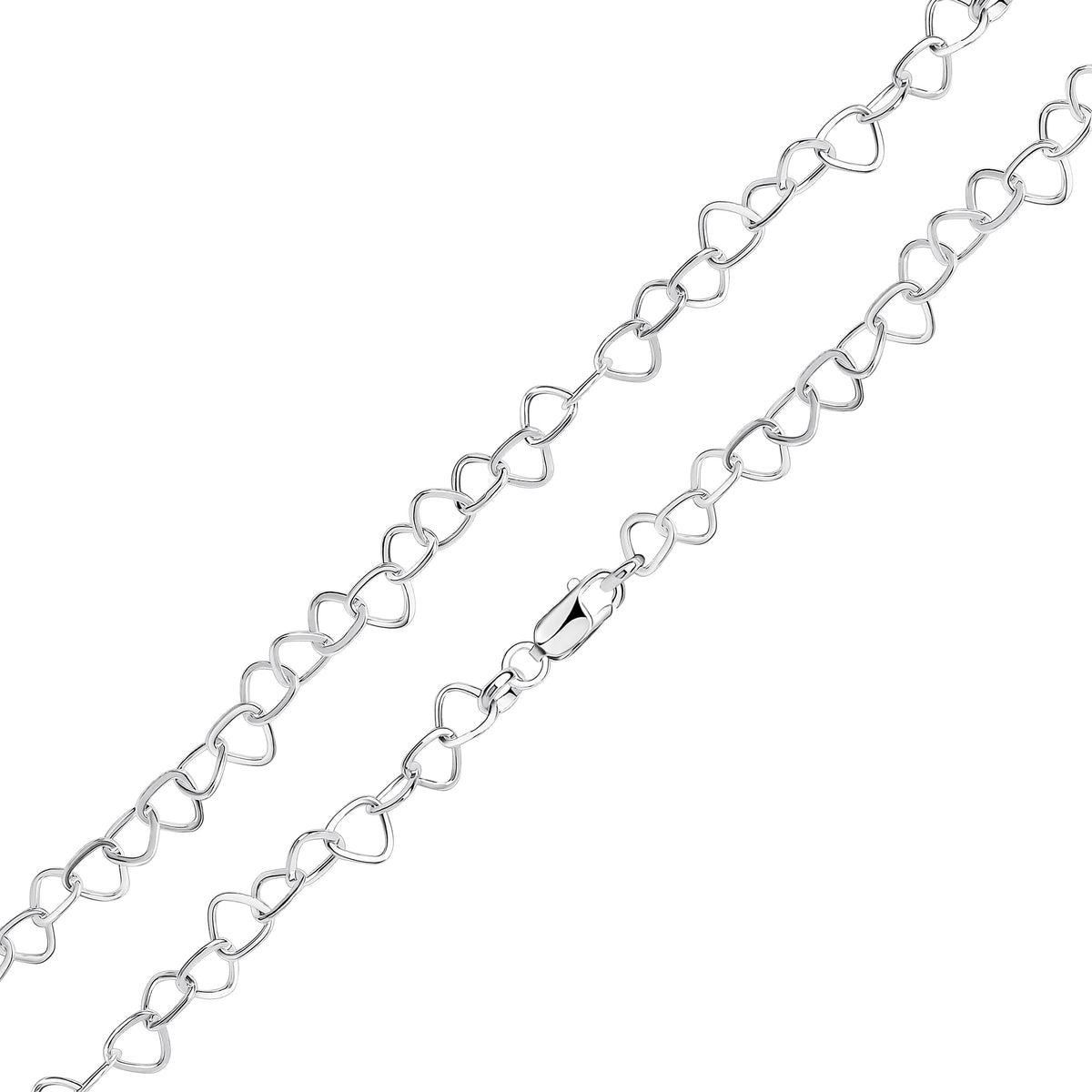 Silver Flat Triangles 7.5"