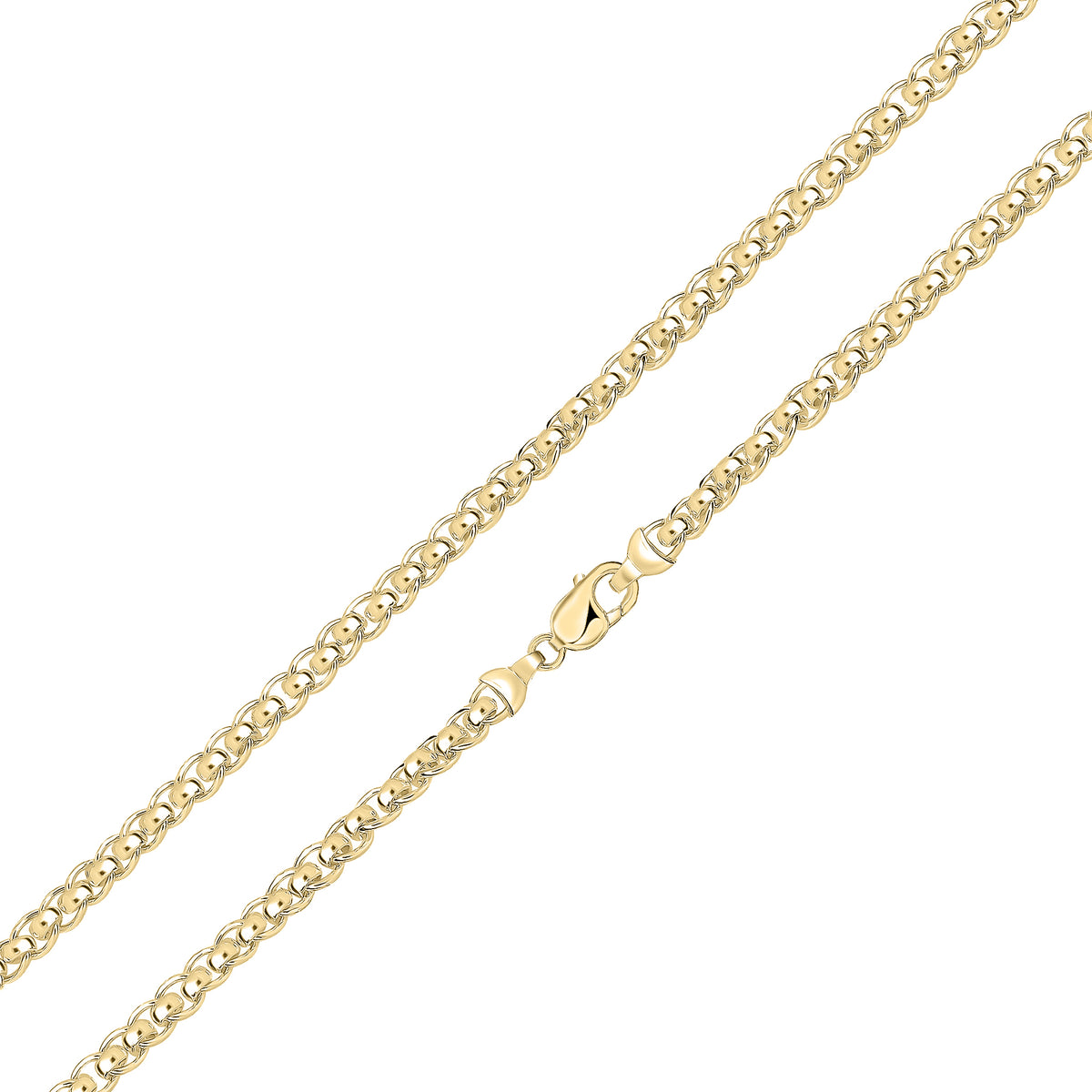 18ct Vermeil 6.7mm Rollerball 8.5" Lobster