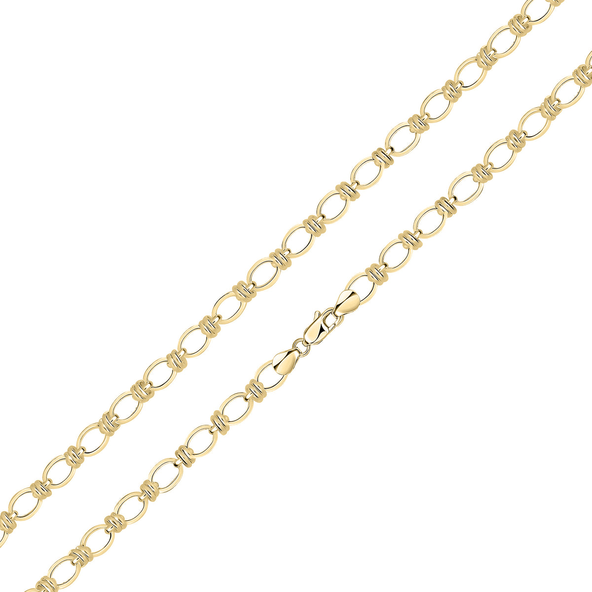 18ct Vermeil 7.1 Square Oval 7.5"