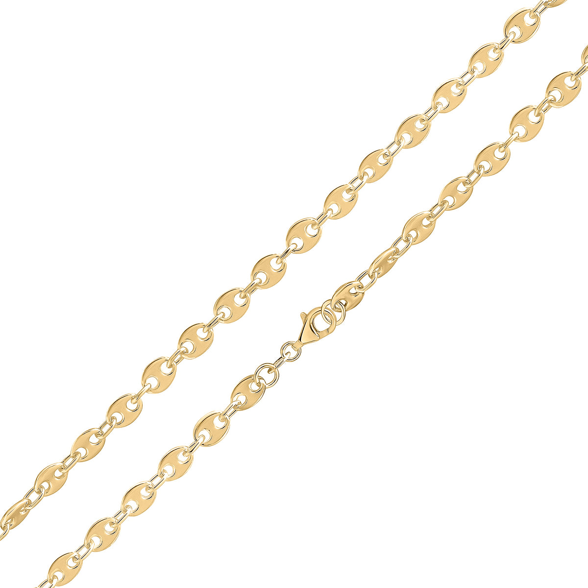 18ct Vermeil 6mm Marine Link 8.5"