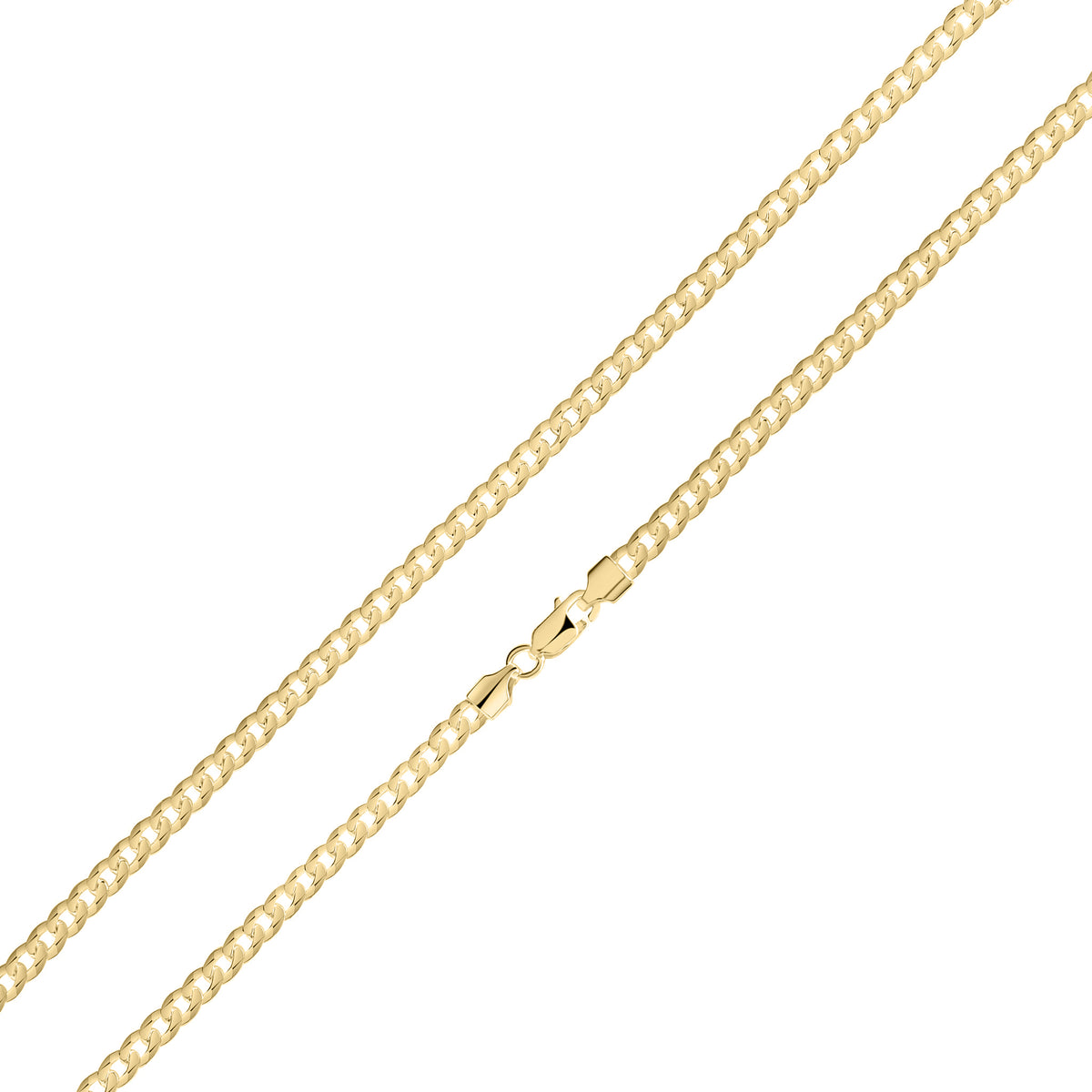 18ct Vermeil 4.5mm Curb 20"