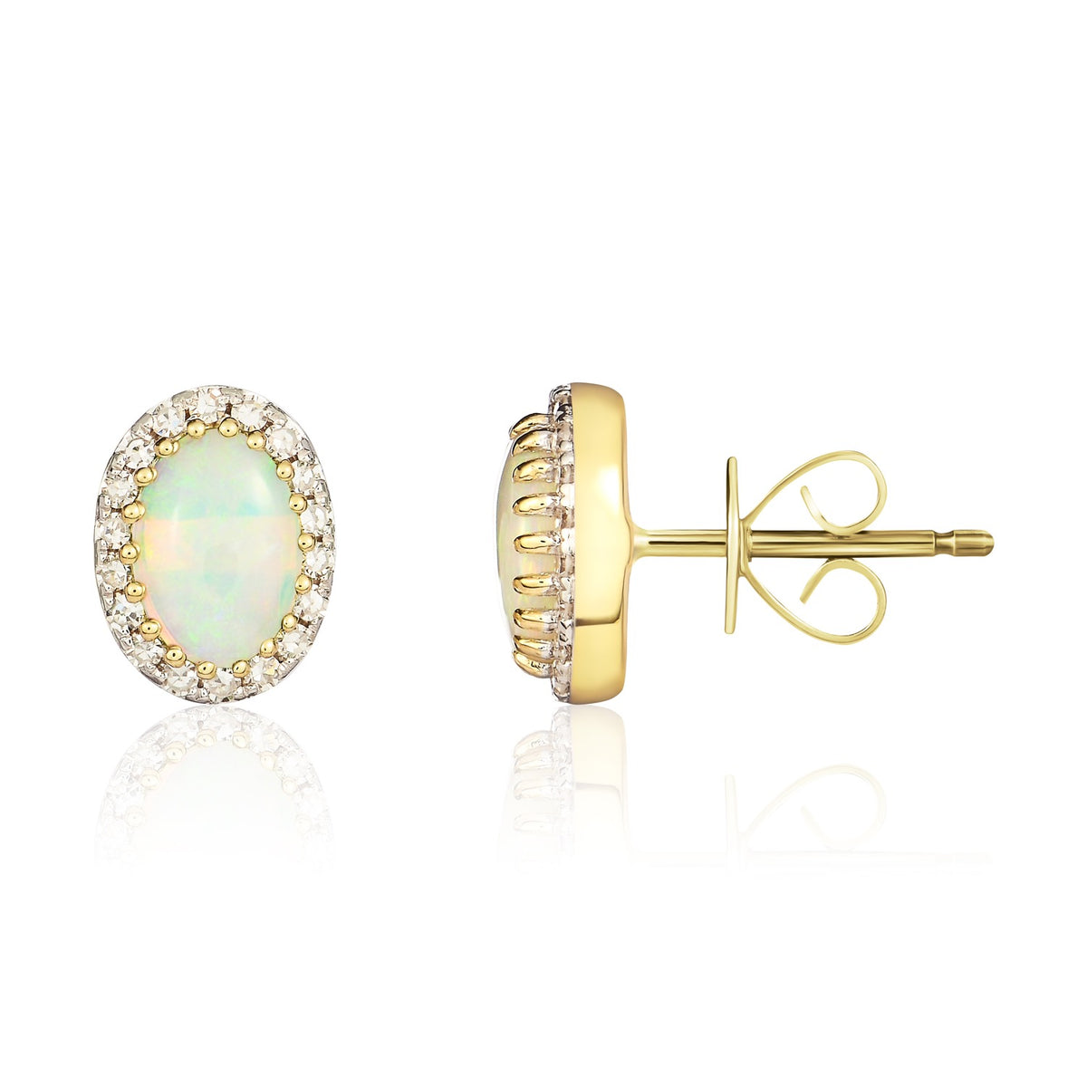 9YG.OV.OPAL&DIA CLUS EARS
