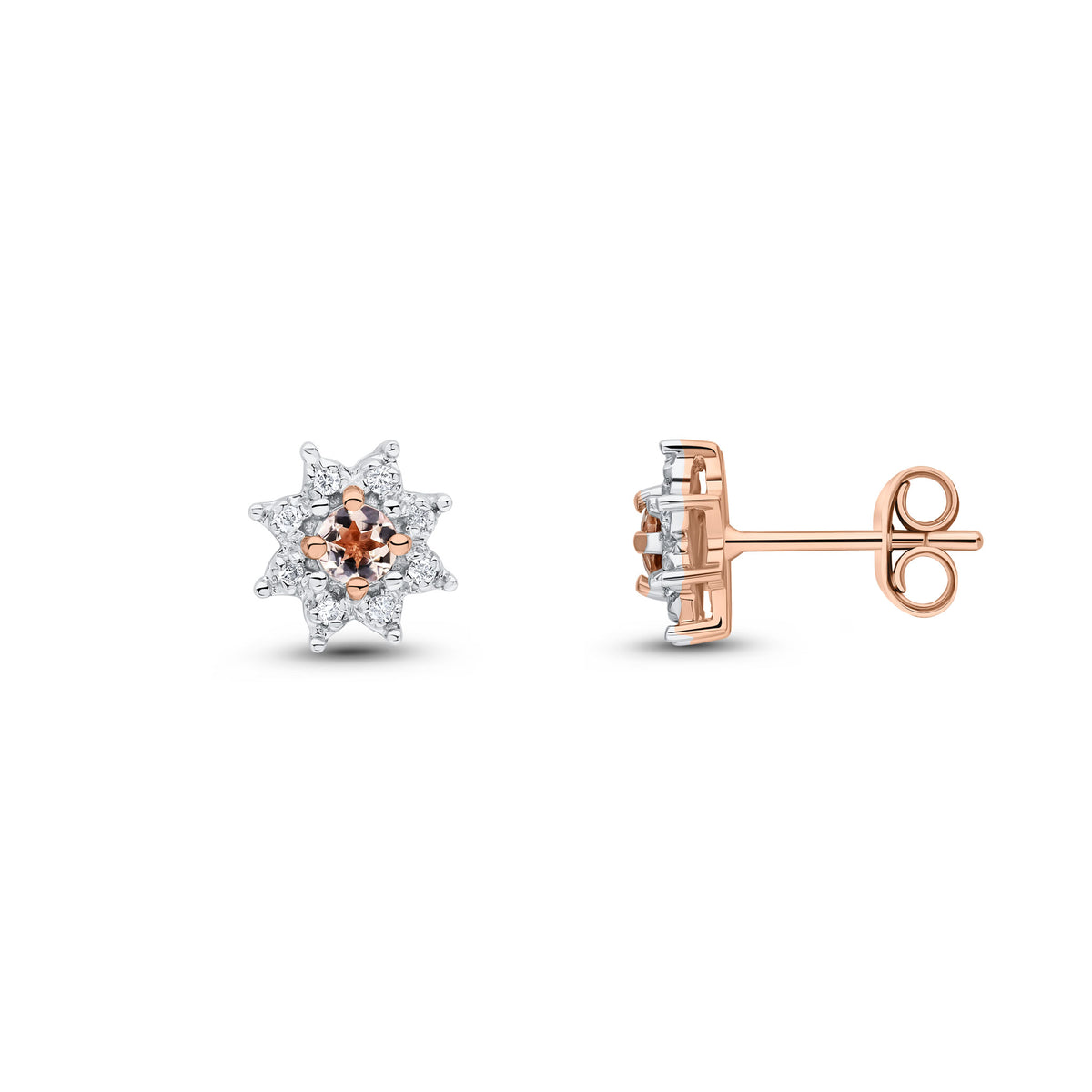 9RG 3MM RD.MORG&DIA CLUS EARS