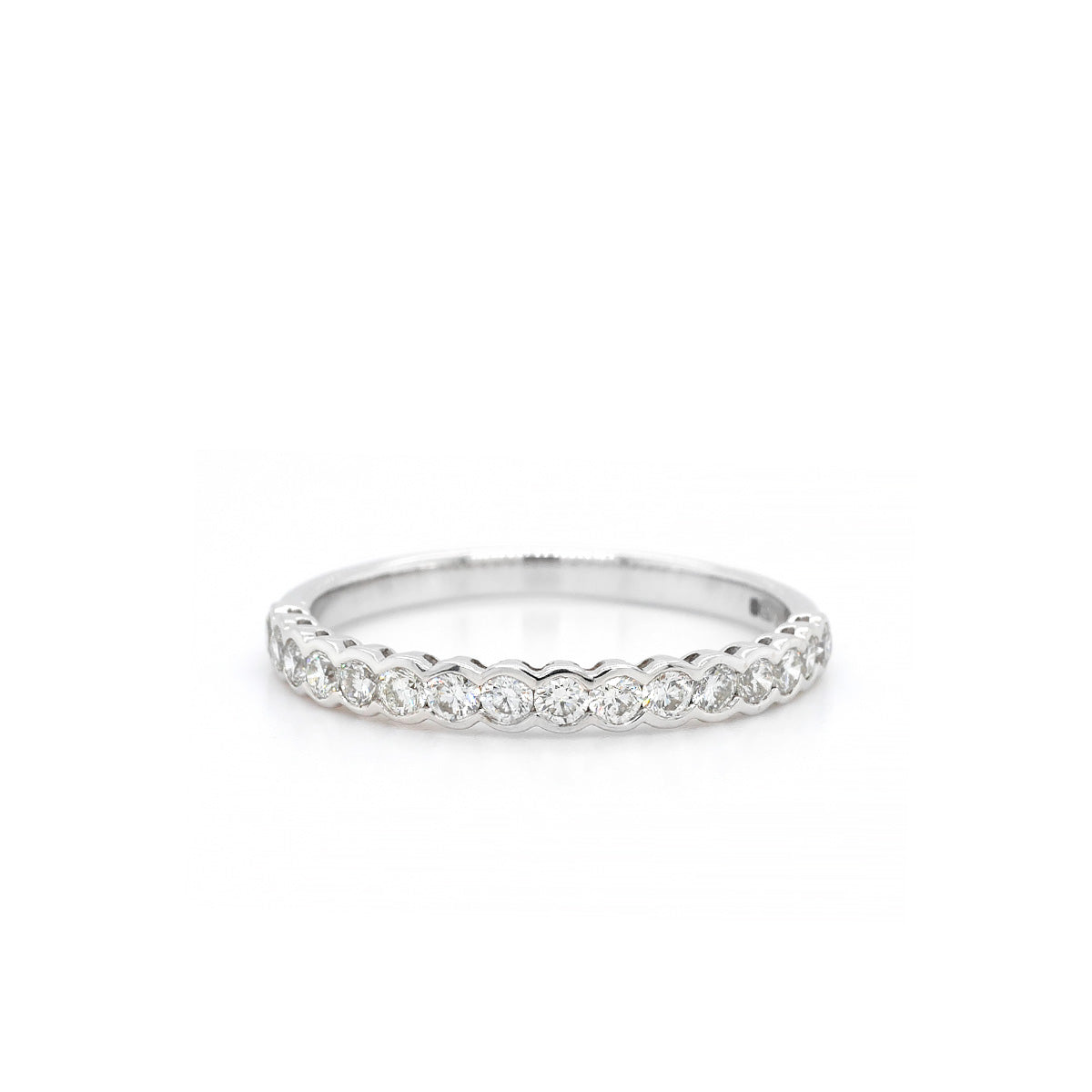 18ct White Gold Half Eternity Diamond Ring